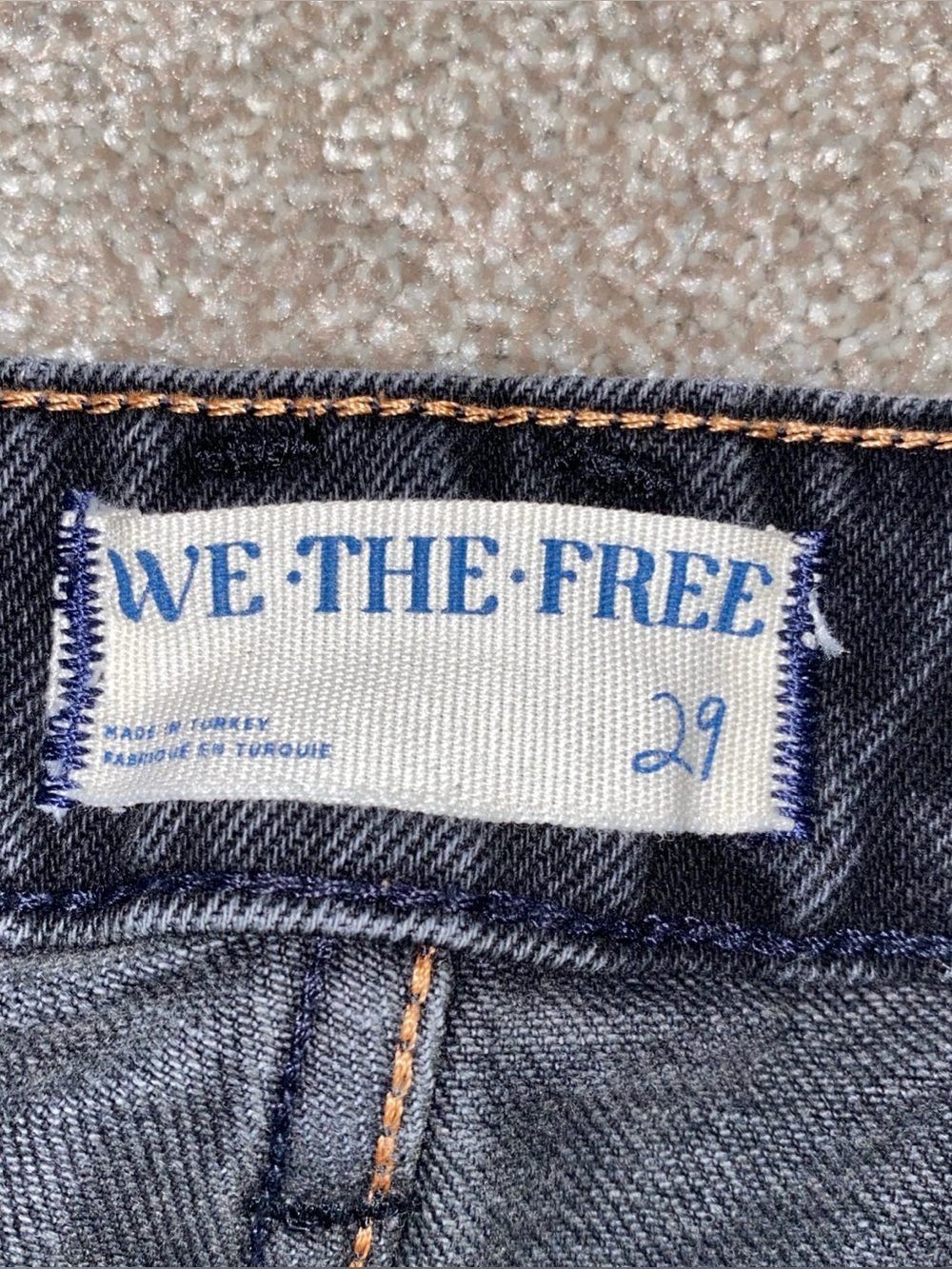 Free People Black Washed Boyfriend Jeans - Picture 5 of 11